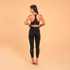 Top-Sujetador Yoga Premium Negro Sin Costuras -Equipo De Fitness top sujetador yoga premium negro sin costuras 4