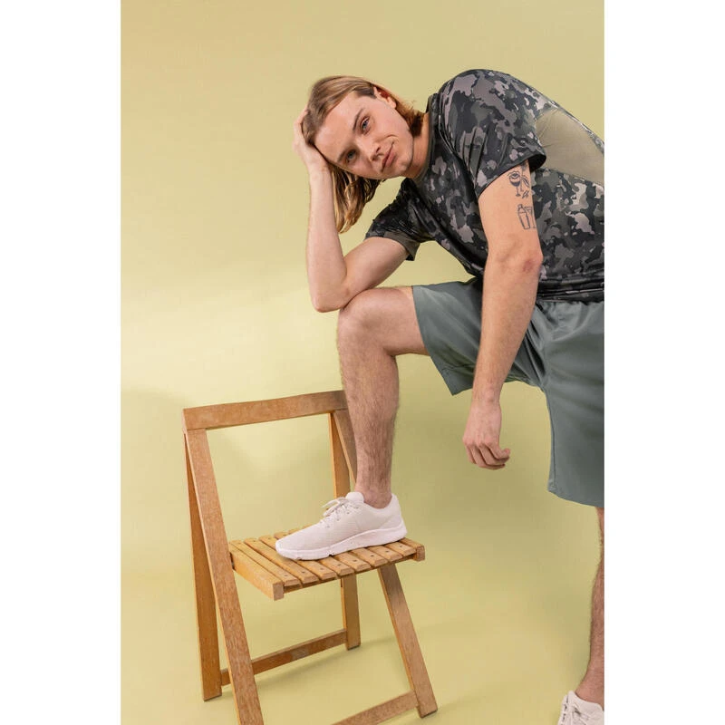 ZAPATILLAS DE FITNESS HOMBRE 100 2.0 BEIGE BLANCO ROTO 5 ZAPATILLAS DE FITNESS HOMBRE 100 2.0 BEIGE BLANCO ROTO - Imagen 3